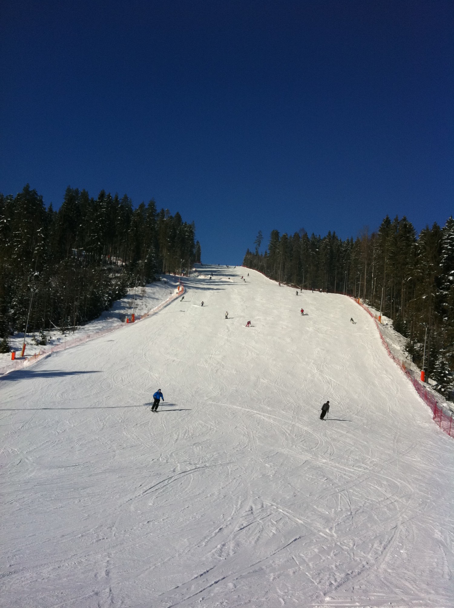 Skiing the Red Run In Bialka Tatrzanska