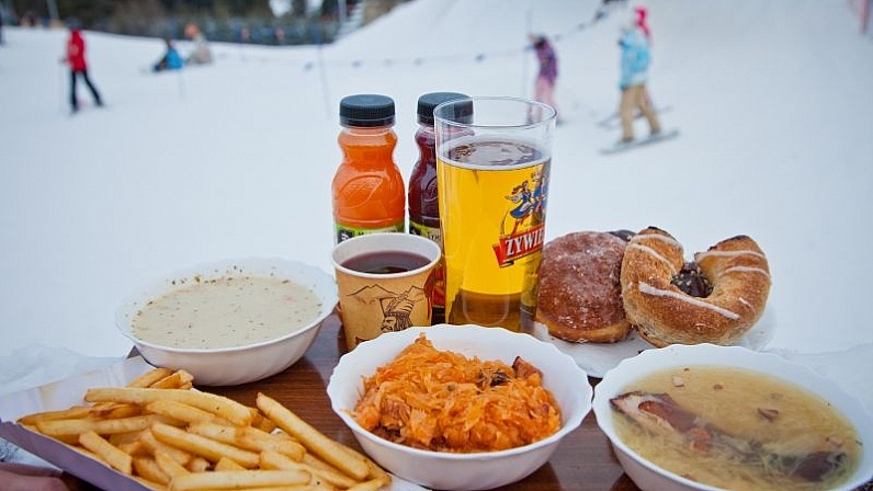 Polish Slope side food after a day's skiing